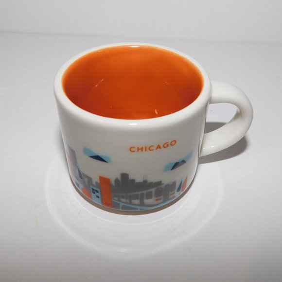 2017 Starbucks YOU ARE HERE Chicago Mini Mug Ornament 2 oz Demitasses - Picture 2 of 9